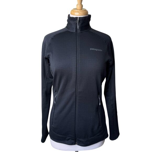 PATAGONIA  Womens's R1 Full-Zip Jacket Style 40138 Black - Picture 1 of 9